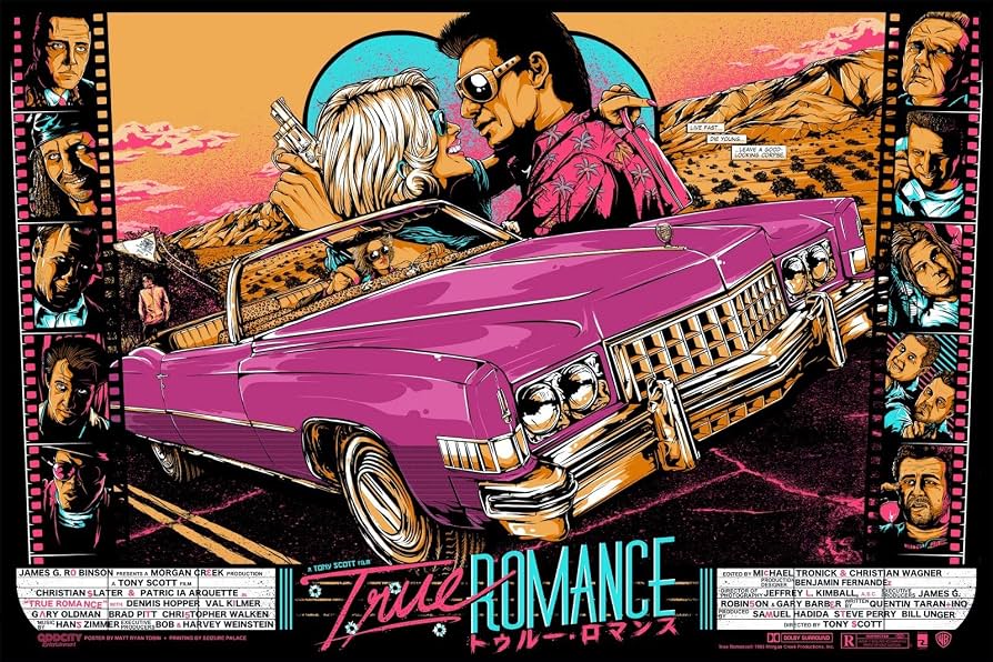 「トゥルー・ロマンス TRUE romance」 ポスター 90cm×64cm True Romance Tarantino Movie Film Cinema Print Poster Picture Wall